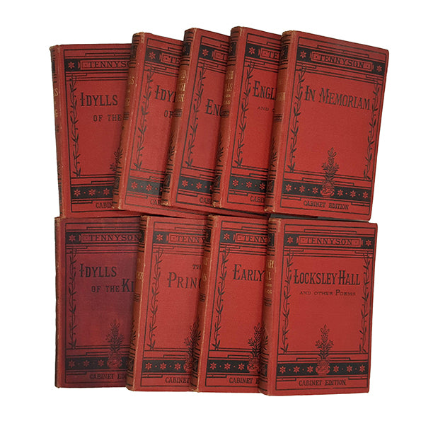 The Works of Alfred Lord Tennyson - Cabinet Editions, 1877 (9 Books)