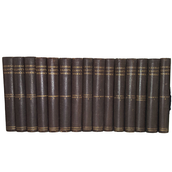 George Eliot Collected Works - Blackwood, C.1880 (15 Books)