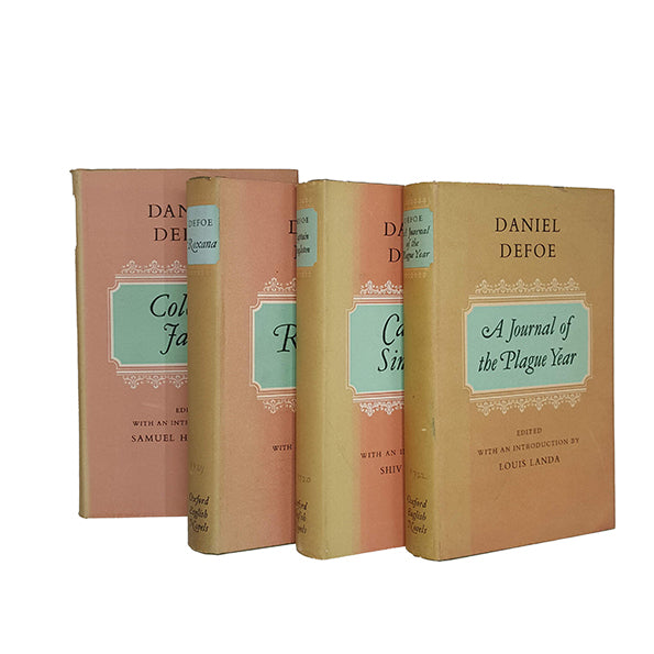 Daniel Defoe Collected Works - Oxford, 1969 (4 Books)