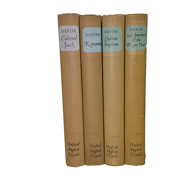 Daniel Defoe Collected Works - Oxford, 1969 (4 Books)