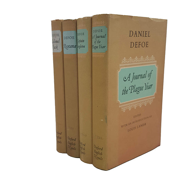 Daniel Defoe Collected Works - Oxford, 1969 (4 Books)
