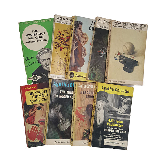 Agatha Christie Vintage Paperback Collection, c.1970 (9 Books)