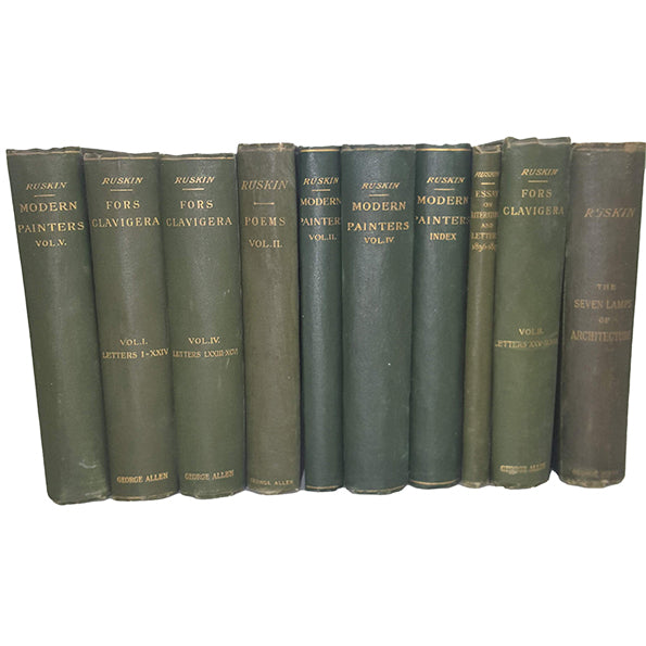 John Ruskin Collected Works - George Allen, 1893 (16 Books)