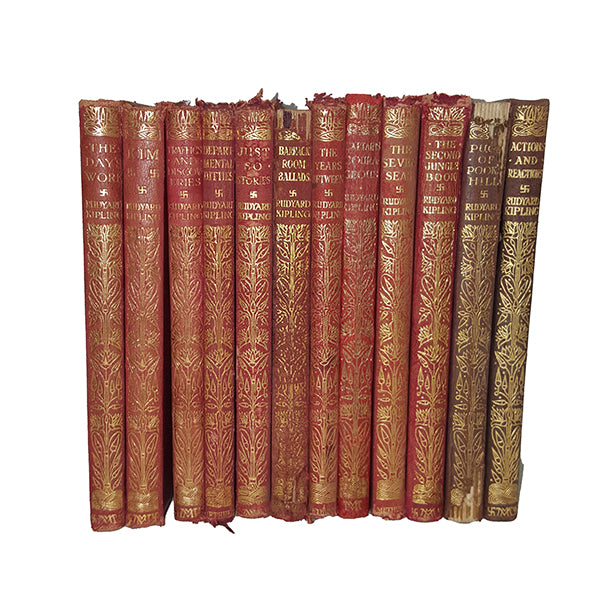 Rudyard Kipling Collected Works - Macmillan, c.1920 (12 Books)