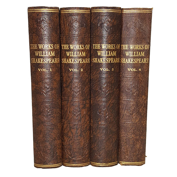 The Works of William Shakespeare, Vols. 1-4 - Odhams, c.1930 (4 Books)