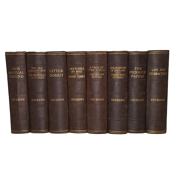 Charles Dickens' Collected Works - Odhams (15 Brown Books)