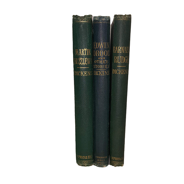 Charles Dickens' Collected Works - Chapman and Hall, c.1880 (3 Books)
