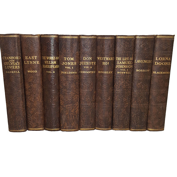Odhams Classics Collection, c.1930s (17 Brown Books)