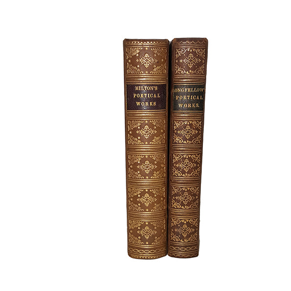 Longfellow and Milton's Poetical Works - Warne (2 Books)