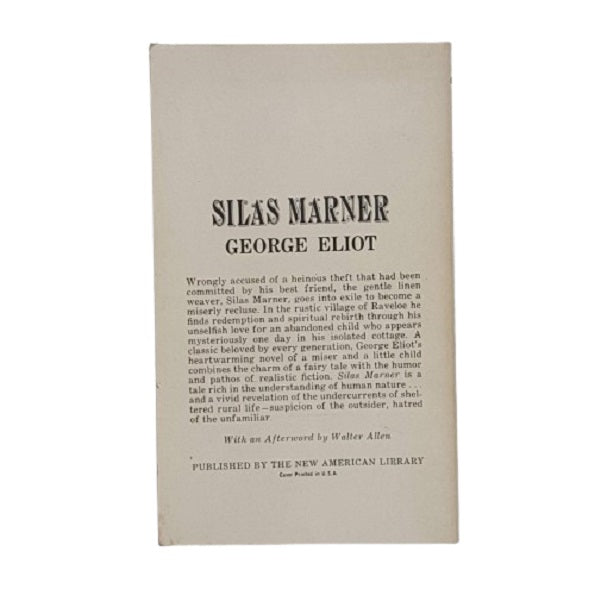 George Eliot's Silas Marner - Signet 1962