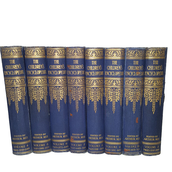 The Children's Encyclopedia Vols. 3-10 by Arthur Mee  (7 Books)