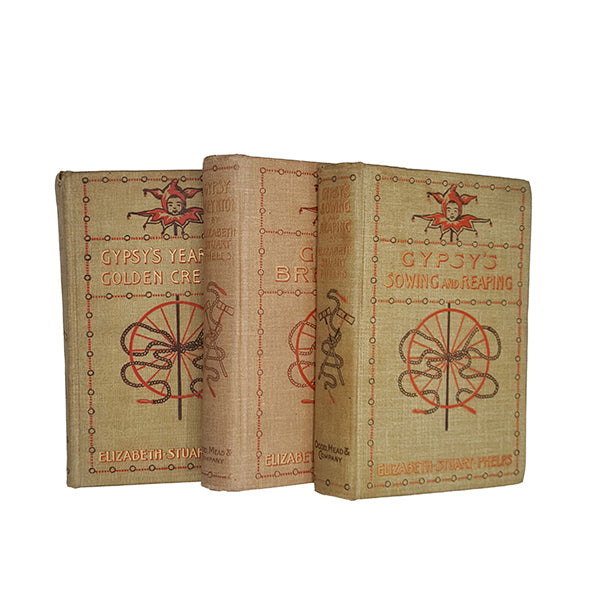 The Gypsy Series by Elizabeth Stuart Phelps - Dodd, 1894-7 (3 Books)