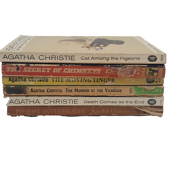 Agatha Christie Vintage Paperbacks, 1950-80s (6 Books)