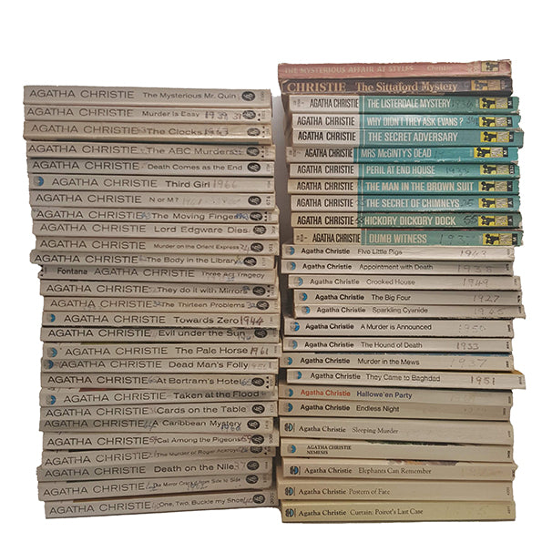 53-Book Agatha Christie Paperback Collection