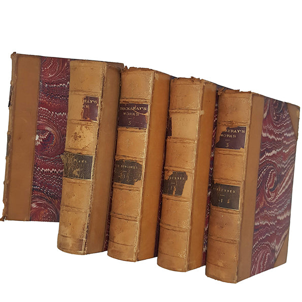 W. M. Thackeray Collected Works - Smith, Elder &amp; Co., 1869 (5 Books)