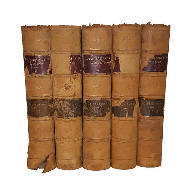 W. M. Thackeray Collected Works - Smith, Elder &amp; Co., 1869 (5 Books)