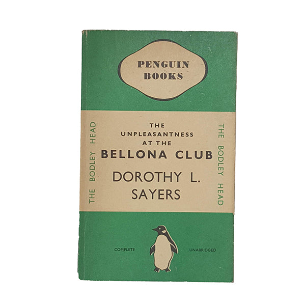 Dorothy L. Sayers' The Unpleasantness at the Bellona Club - First Penguin Edition, 1935