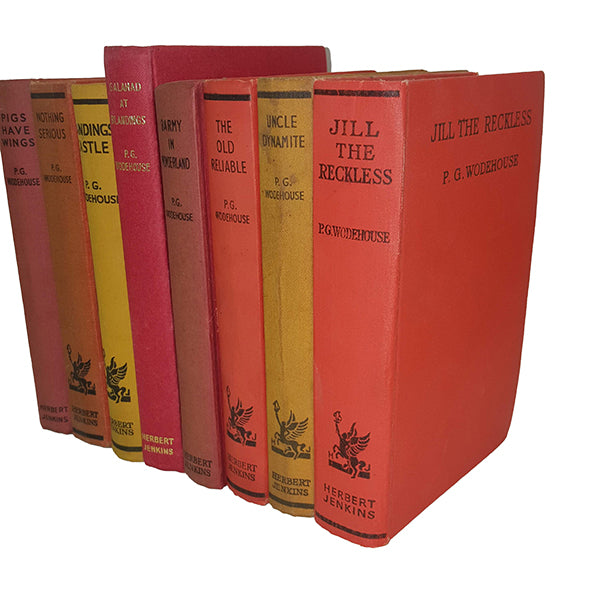 P.G. Wodehouse Well-Loved Works - Herbert Jenkins, 1930s (8 Books)