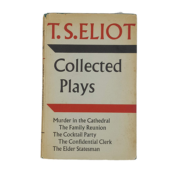 T. S. Eliot's Collected Plays - Faber &amp; Faber, 1962