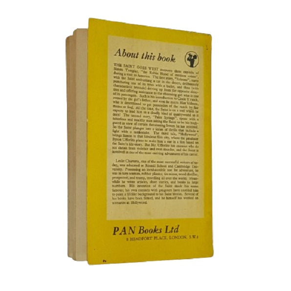 The Saint Goes West by Leslie Charteris - Pan Books 1955