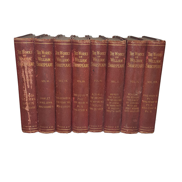 The Works of William Shakespeare - Warne, 1892 (8 Pocket Books)