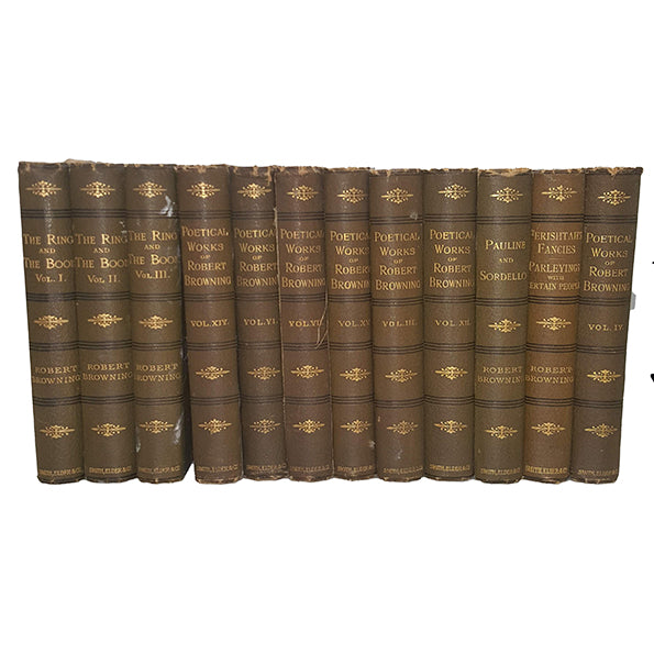 The Poetical Works of Robert Browning and The Ring And The Book - Smith, 1889 (12 Books)