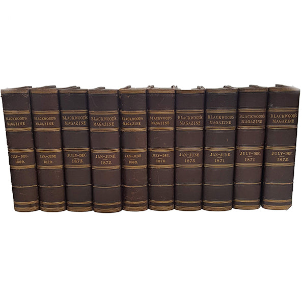 Blackwood's Magazine Collection, 1869-73 - (10 Books)