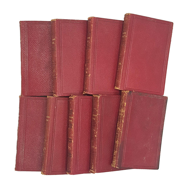 The Handy Volume Shakespeare - Bradbury Evans, c1867 (9 Books)
