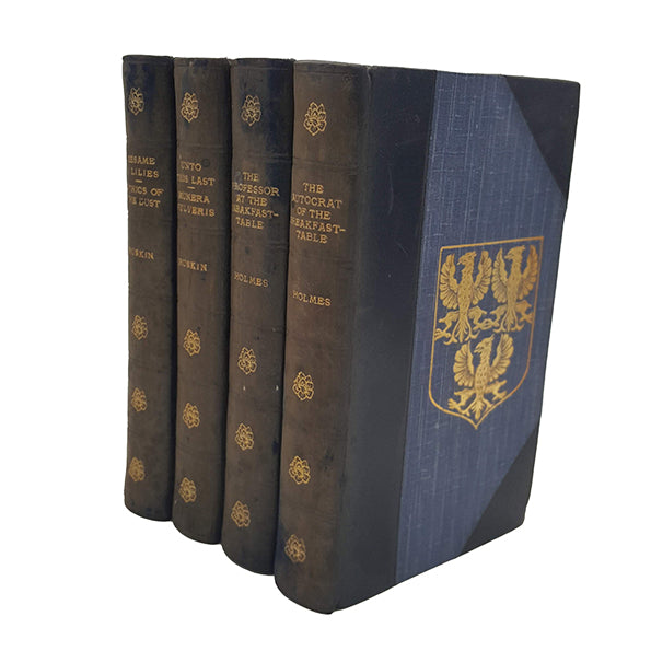 The Works of Ruskin and Oliver Holmes  (4 Books)