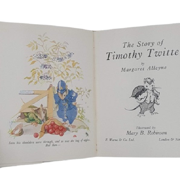 The Story of Timothy Twitter by Margaret Alleyne - First Edition Warne 1946