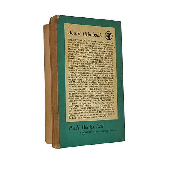 The Deep Blue Sea by Terence Rattigan - Pan Books 1952