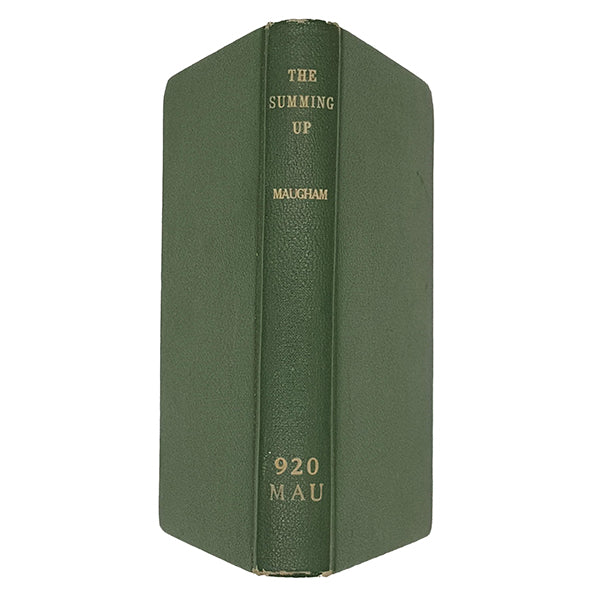 W. Somerset Maugham's The Summing Up - Heinemann 1951