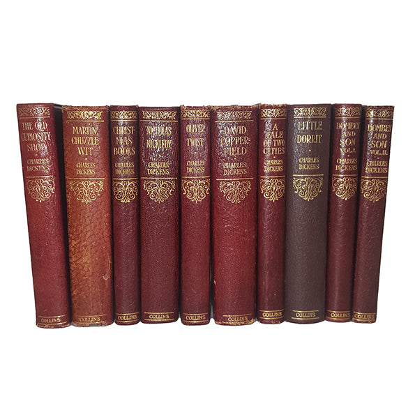 Charles Dickens Illustrated Leather Pocket Books - Collins (10 Books)