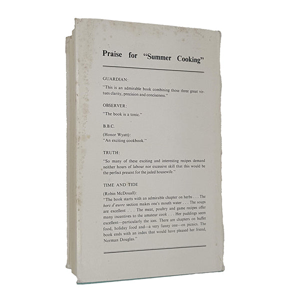 Summer Cooking by Elizabeth David - Cookery Book Club 1968