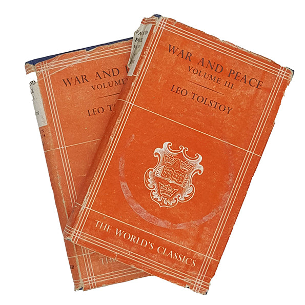 Leo Tolstoy's War and Peace Vol 2 and Vol 3 - Oxford 1942