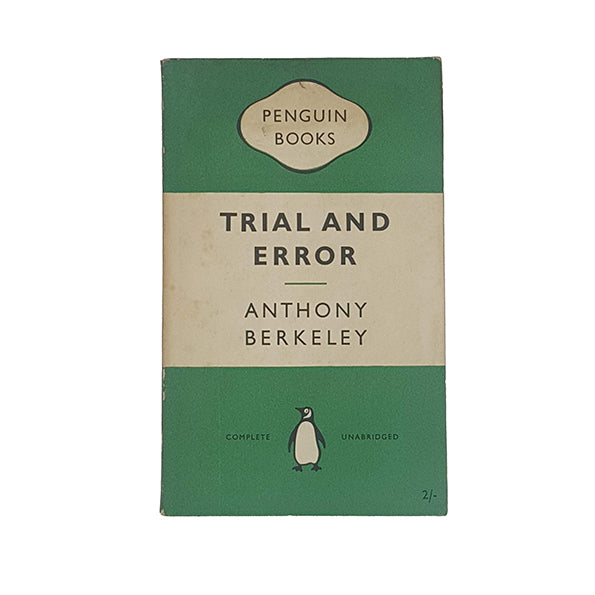 Trial and Error by Anthony Berkeley - Penguin 1954