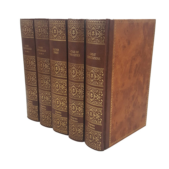 Charles Dickens Collected Works - Chapman and Hall (5 Brown Books)