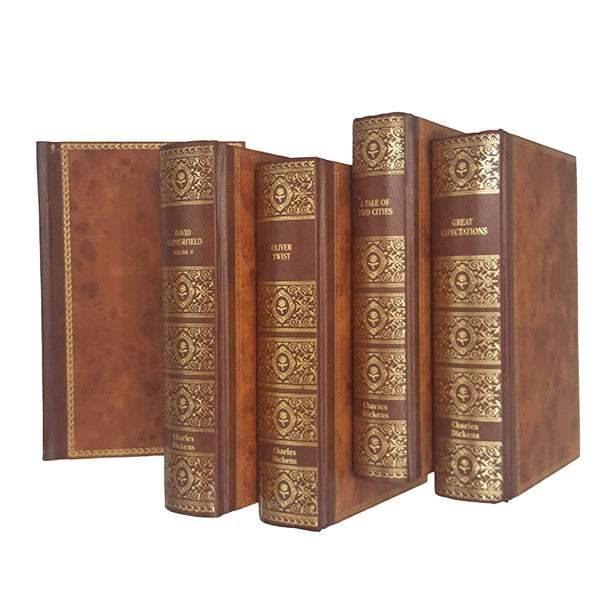 Charles Dickens Collected Works - Chapman and Hall (5 Brown Books)