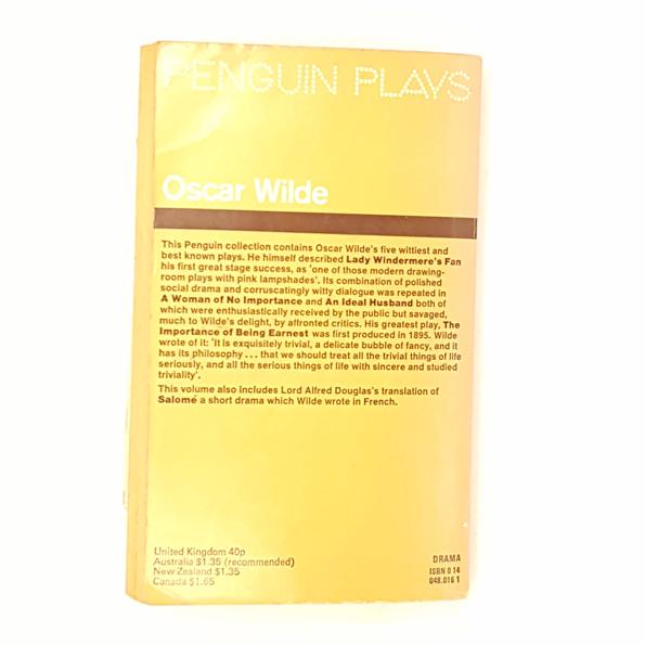 Penguin Plays Oscar Wilde 1973