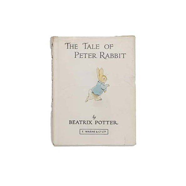 The Tale of Peter Rabbit by Beatrix Potter - White Dust-Jacket, Beige Cover