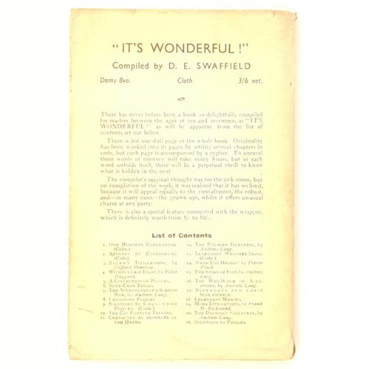 School Yarns and Howlers by Frank M Richmond 1935 - Universal