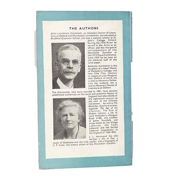 The Bleak Age by J. L. &amp; Barbara Hammond 1947