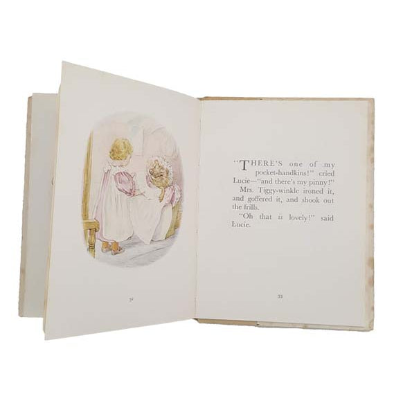 The Tale of Mrs. Tiggy-Winkle by Beatrix Potter - Vintage, Green Cover